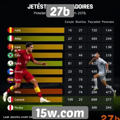 Estatísticas de jogadores no site 27b